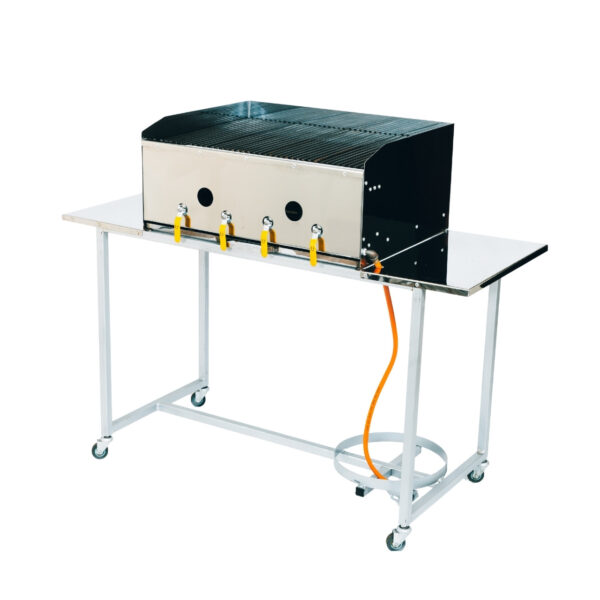 Stainless Steel Gas Flame Griller - 4 Burner 01